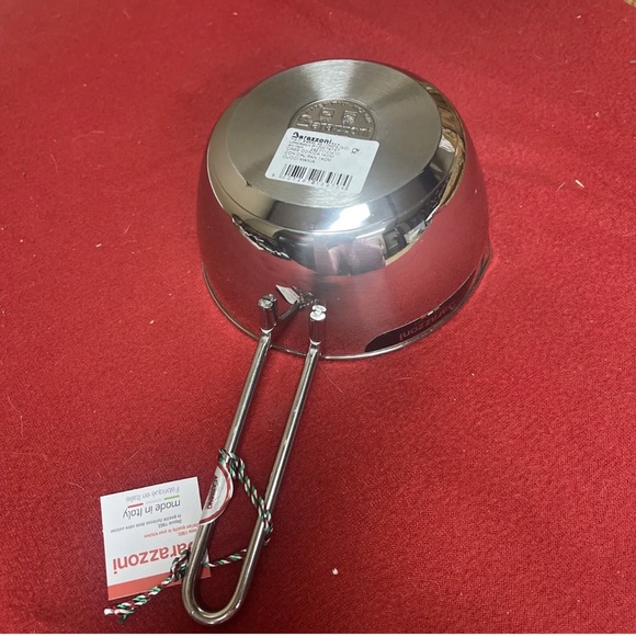 BARAZZONI S.P.A. Stainless Steel Conical Pan 14 Cm Diameter W/spout MADE ITALY - Picture 7 of 7